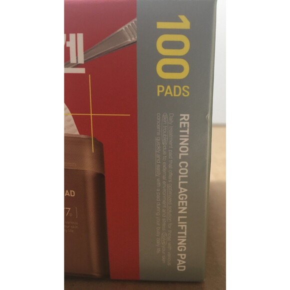 Retinol Collagen 100 Lifting Pads Anti Wrinkle Korean K Beauty New Sealed BNIB - Picture 7 of 8